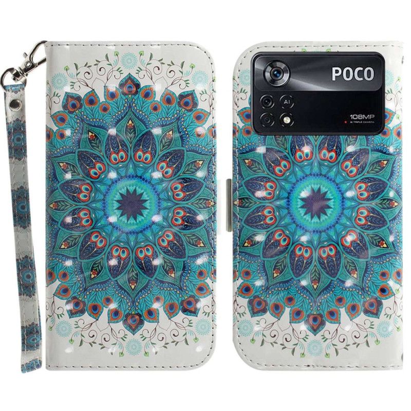 Flip Cover Poco X4 Pro 5G Med Snor Strop Mandala