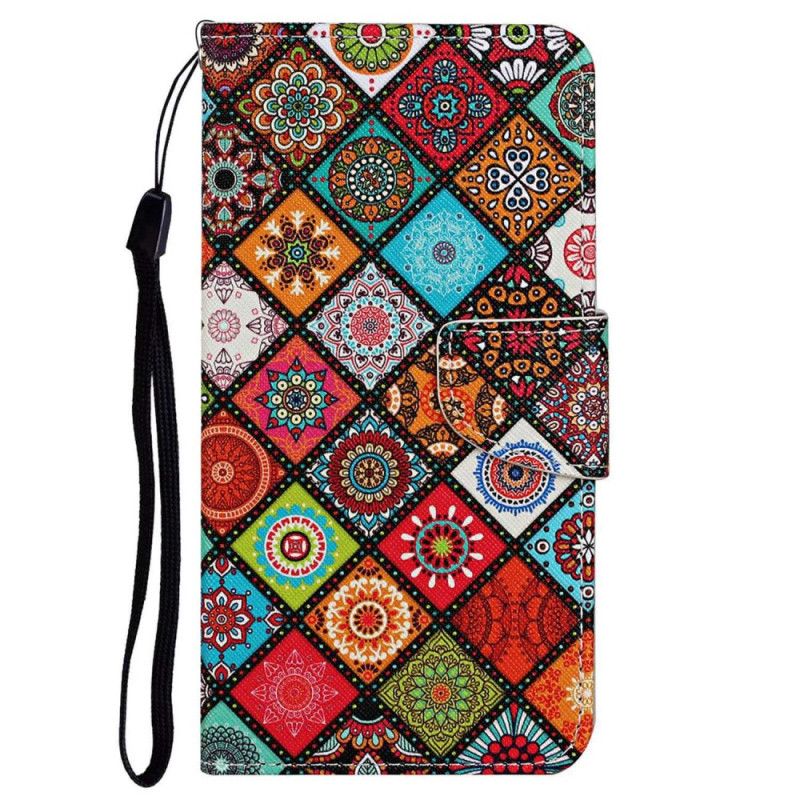 Flip Cover Poco X4 Pro 5G Med Snor Strop Patchwork