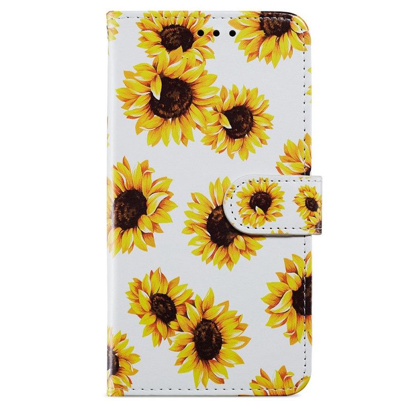 Flip Cover Poco X4 Pro 5G Med Snor Thong Blomster