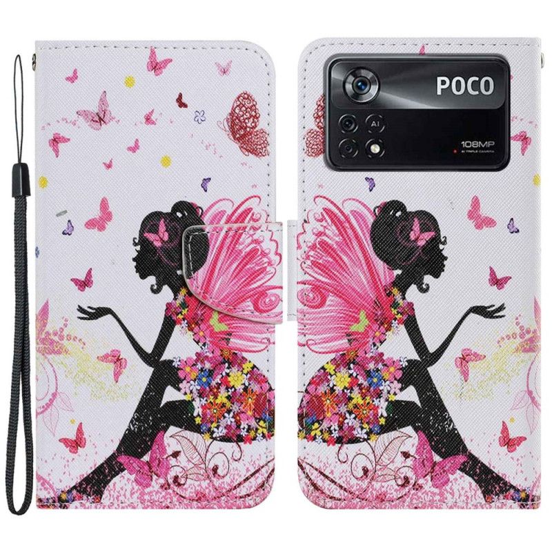 Flip Cover Poco X4 Pro 5G Med Snor Thong Fe