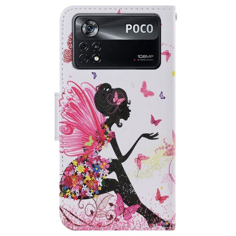 Flip Cover Poco X4 Pro 5G Med Snor Thong Fe