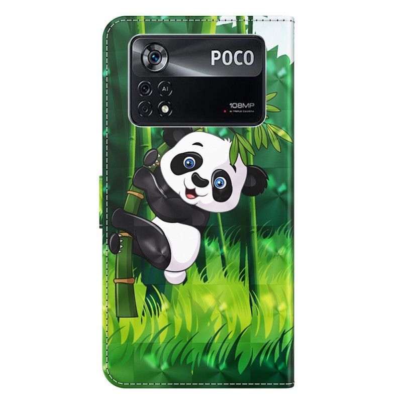 Flip Cover Poco X4 Pro 5G Med Snor Thong Panda