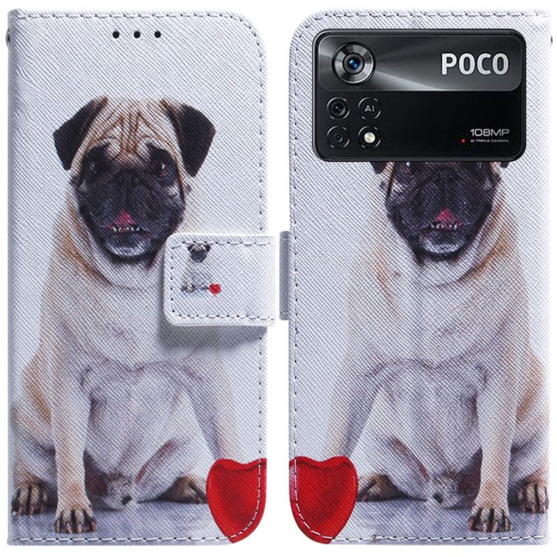 Flip Cover Poco X4 Pro 5G Mopshund