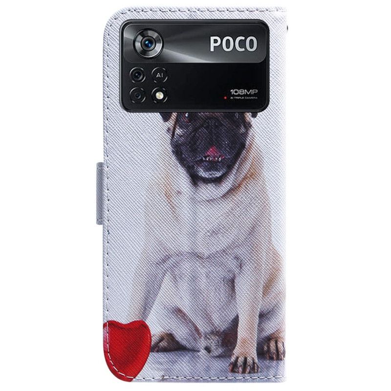 Flip Cover Poco X4 Pro 5G Mopshund