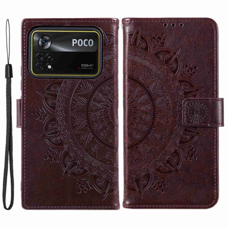 Flip Cover Poco X4 Pro 5G Solmandala Med Snor