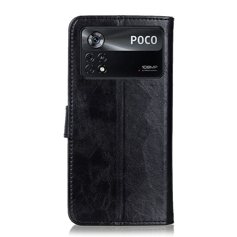 Flip Cover Poco X4 Pro 5G Sølvlås