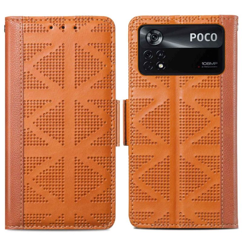 Læder Cover Poco X4 Pro 5G Vintage Stil