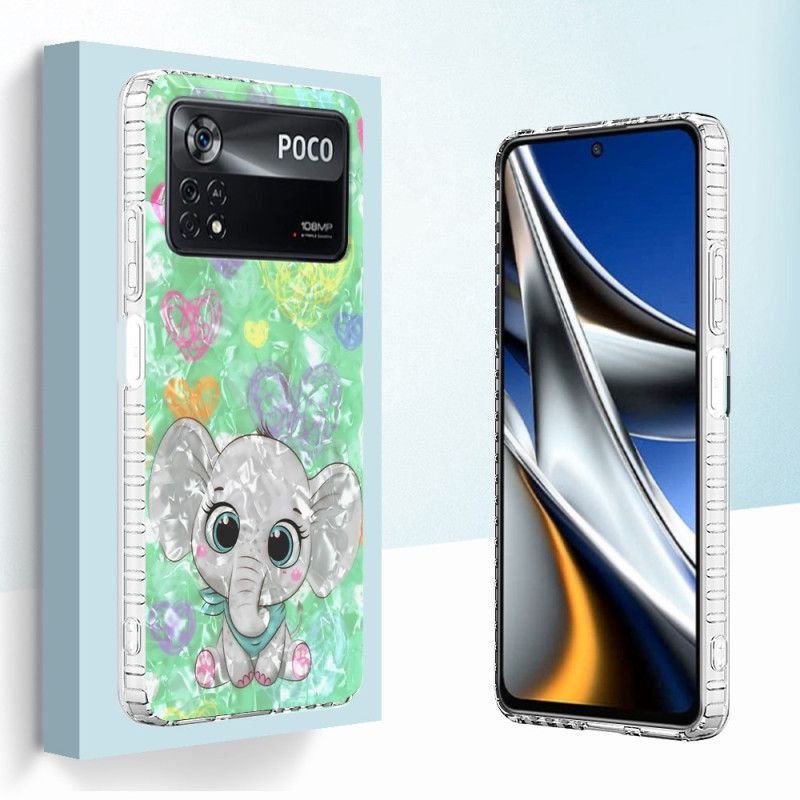 Mobilcover Poco X4 Pro 5G Stilfuld Elefant