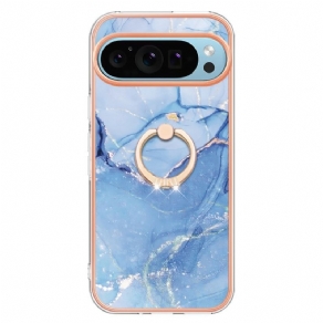 Cover Google Pixel 9 Marmoreret Ring-støtte