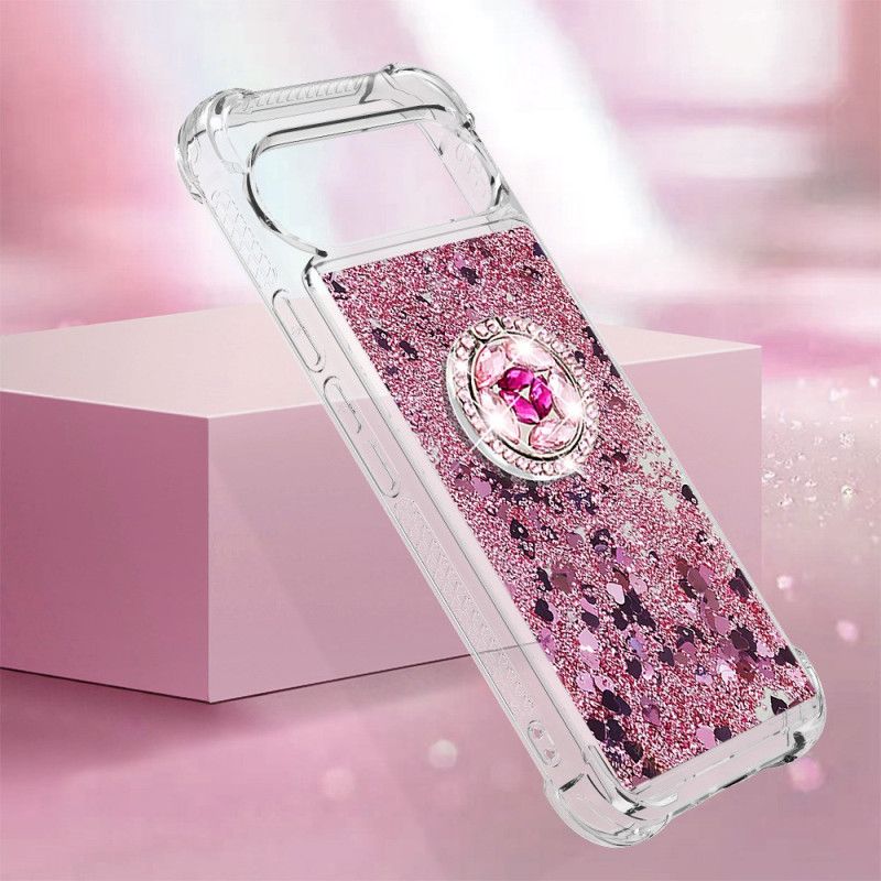 Cover Google Pixel 9 Telefon Etui Glitter Støttering