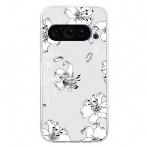 Cover Til Google Pixel 9 Hvide Blomster