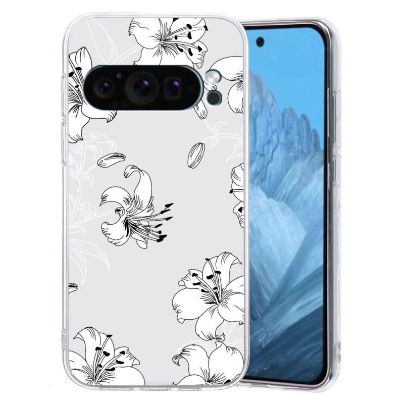 Cover Til Google Pixel 9 Hvide Blomster