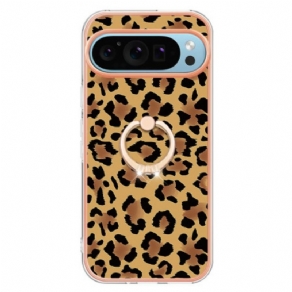 Cover Til Google Pixel 9 Leopardprint Ringholder