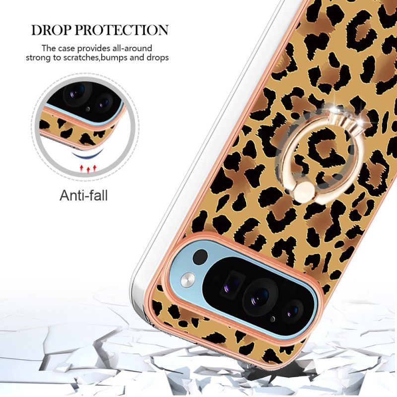 Cover Til Google Pixel 9 Leopardprint Ringholder