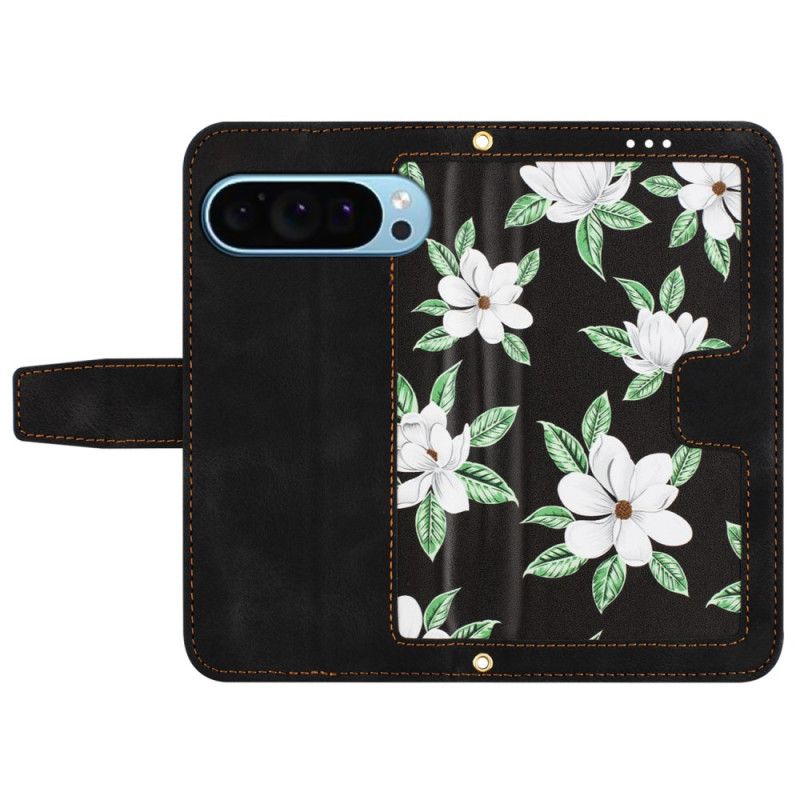 Flip Cover Google Pixel 9 Blomsterrem