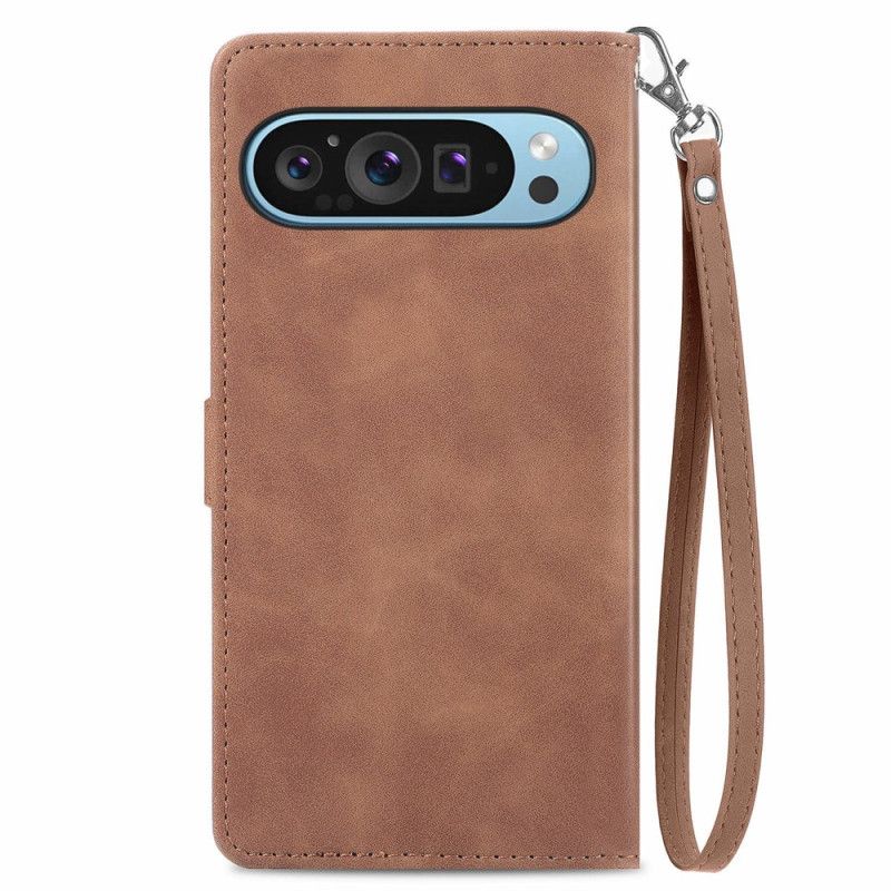 Flip Cover Google Pixel 9 Blonde Clutch Med Rem