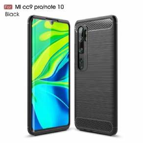 Cover Xiaomi Mi Note 10 / 10 Pro Børstet Kulfiber