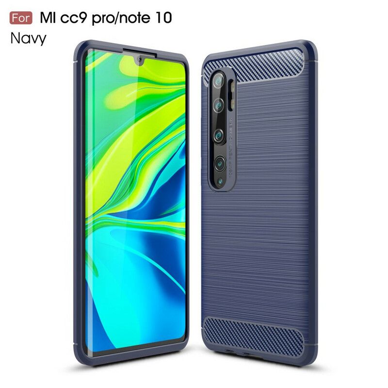 Cover Xiaomi Mi Note 10 / 10 Pro Børstet Kulfiber