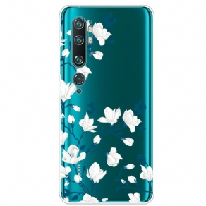 Cover Xiaomi Mi Note 10 / 10 Pro Hvide Blomster