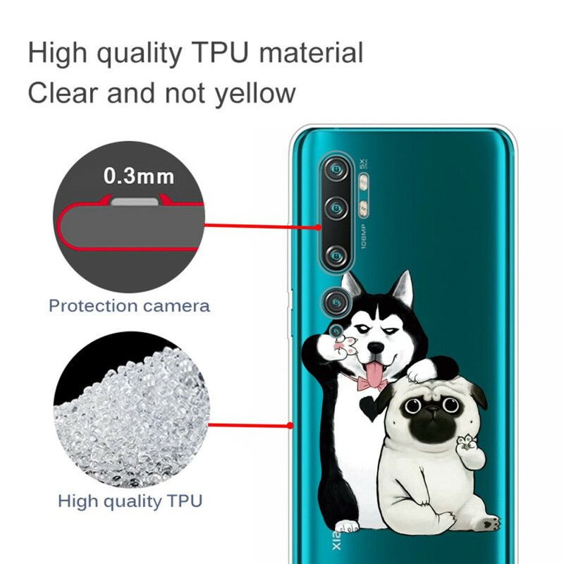 Cover Xiaomi Mi Note 10 / 10 Pro Sjove Hunde