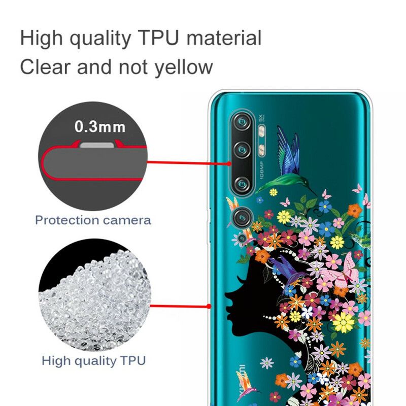 Cover Xiaomi Mi Note 10 / 10 Pro Smukt Blomsterhoved