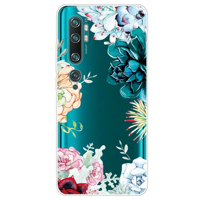 Cover Xiaomi Mi Note 10 / 10 Pro Sømløse Akvarelblomster