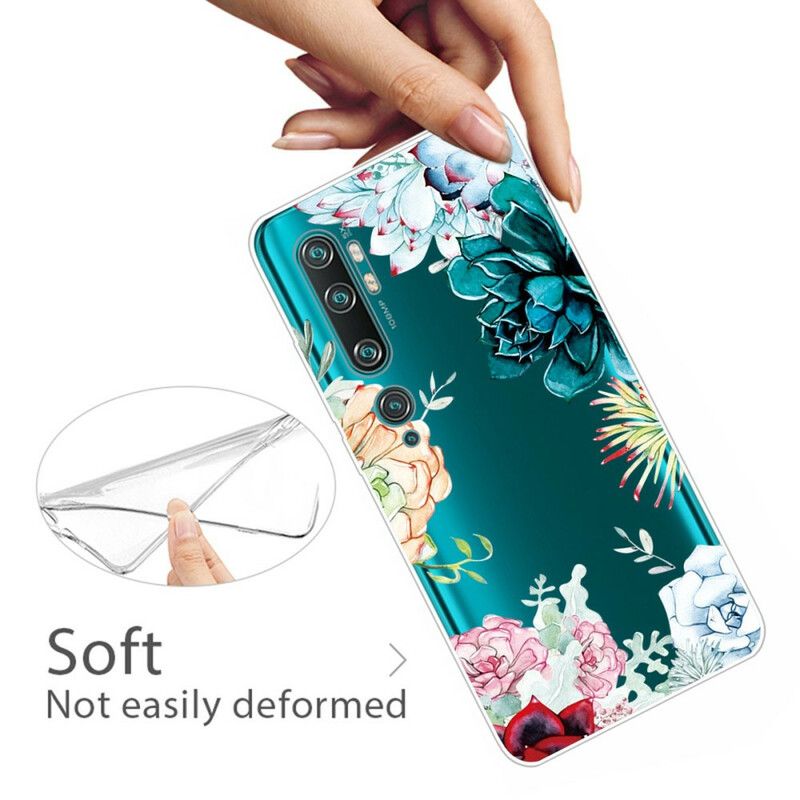 Cover Xiaomi Mi Note 10 / 10 Pro Sømløse Akvarelblomster