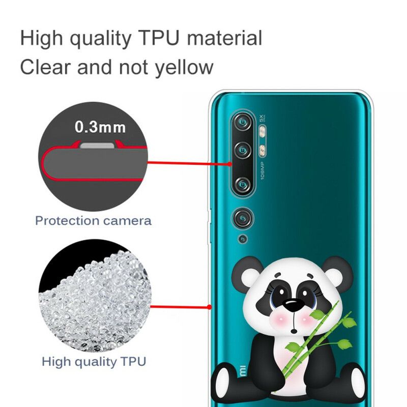 Cover Xiaomi Mi Note 10 / 10 Pro Transparent Trist Panda