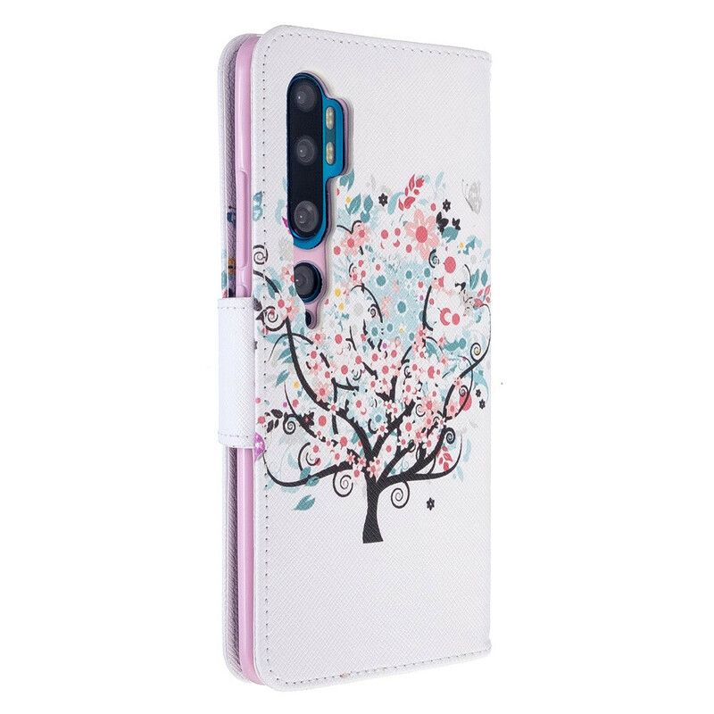 Flip Cover Xiaomi Mi Note 10 / 10 Pro Blomstret Træ