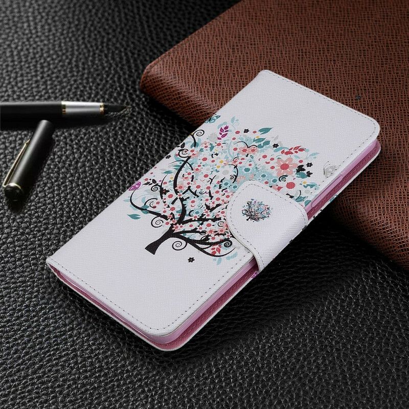 Flip Cover Xiaomi Mi Note 10 / 10 Pro Blomstret Træ