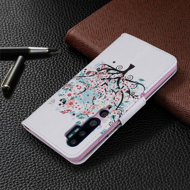 Flip Cover Xiaomi Mi Note 10 / 10 Pro Blomstret Træ