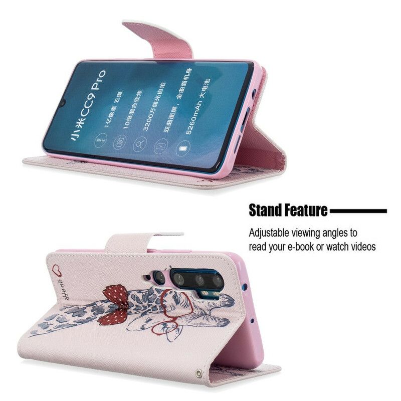 Flip Cover Xiaomi Mi Note 10 / 10 Pro Nørdet Giraf