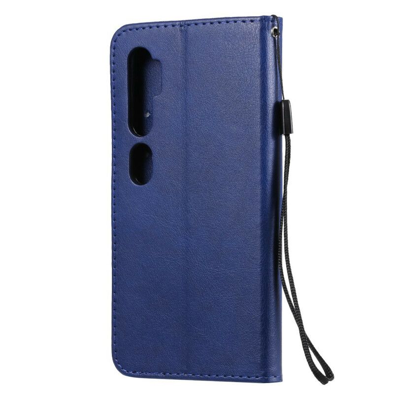 Læder Cover Xiaomi Mi Note 10 / 10 Pro Med Snor Læderrem Stil