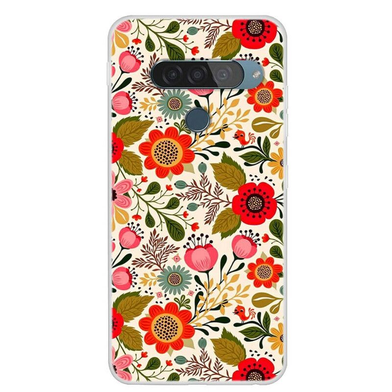 Cover LG G8S ThinQ Blomstertapet