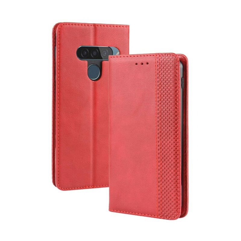 Cover LG G8S ThinQ Flip Cover Stylet Vintage Lædereffekt