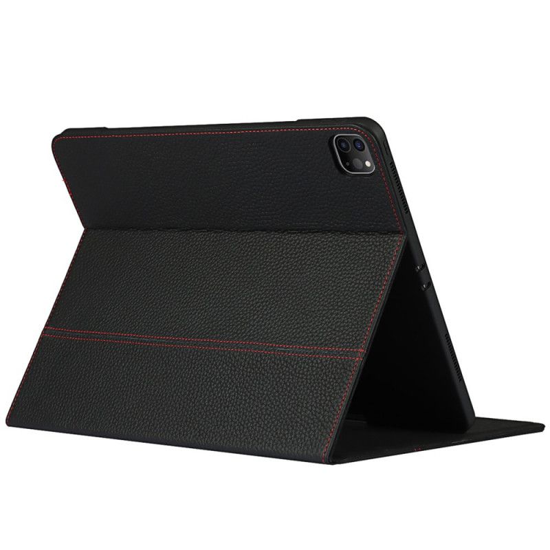 Case iPad Pro 12.9" (2021) (2020) (2018) Ægte Litchi Læder