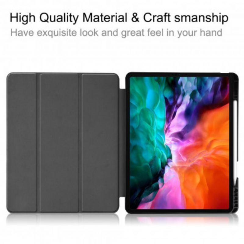 Cover iPad Pro 12.9" (2021) (2020) (2018) Eiffeltårnet Stylus Holder