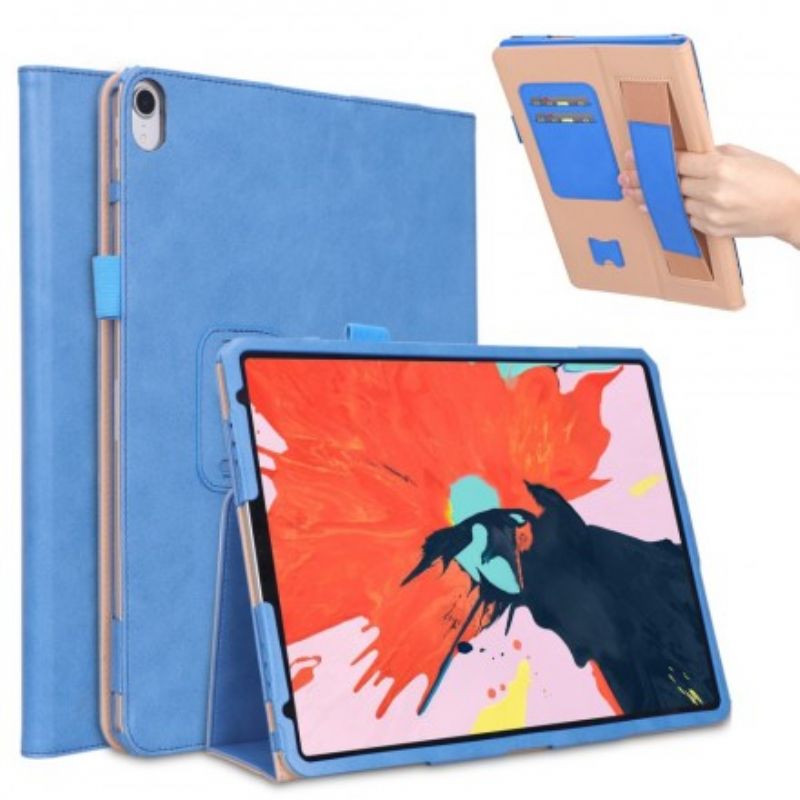 Flip Cover iPad Pro 12.9" (2021) (2020) (2018) Læderstil Med Rem