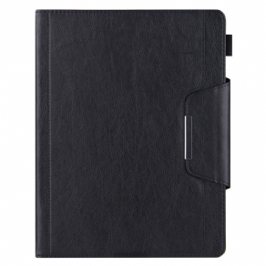 Læder Cover iPad Pro 12.9" (2021) (2020) (2018) Faux Læder Sølvlås