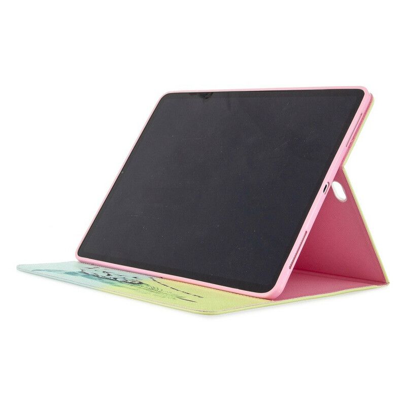 Læder Cover iPad Pro 12.9" (2021) (2020) (2018) Fjertryksmønster