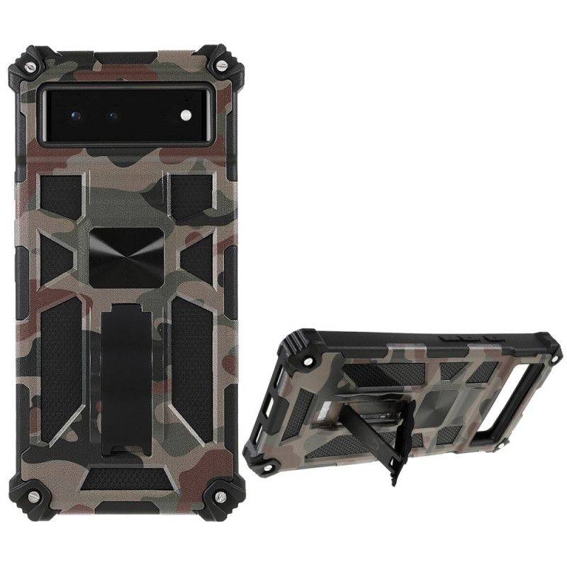 Cover Google Pixel 6 Camouflage Aftagelig Støtte