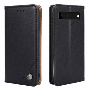 Cover Google Pixel 6 Flip Cover Nittelæderstil