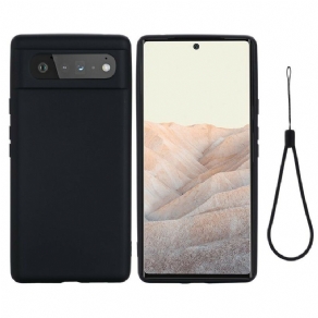 Cover Google Pixel 6 Flydende Silikone Med Snor