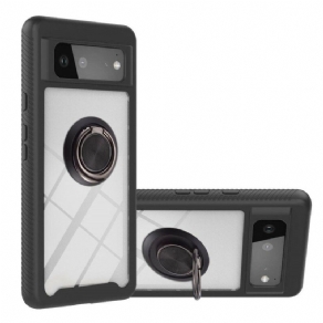 Cover Google Pixel 6 Hybrid Affasede Kanter Med Ring