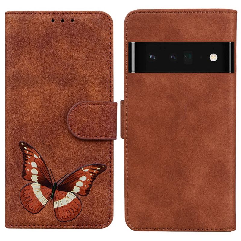 Flip Cover Google Pixel 6 Butterfly Skin-touch