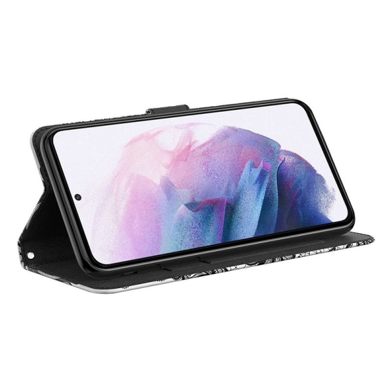 Flip Cover Google Pixel 6 Gule Sommerfugle