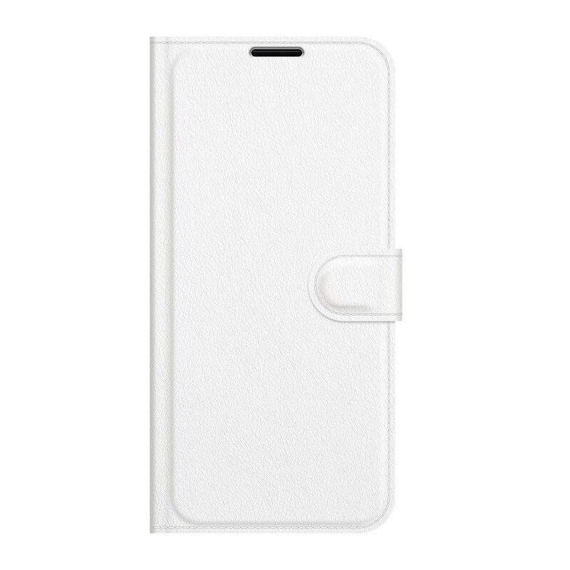 Flip Cover Google Pixel 6 Klassisk Litchi Imiteret Læder