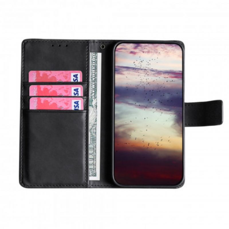 Flip Cover Google Pixel 6 Skin-touch Krokodille