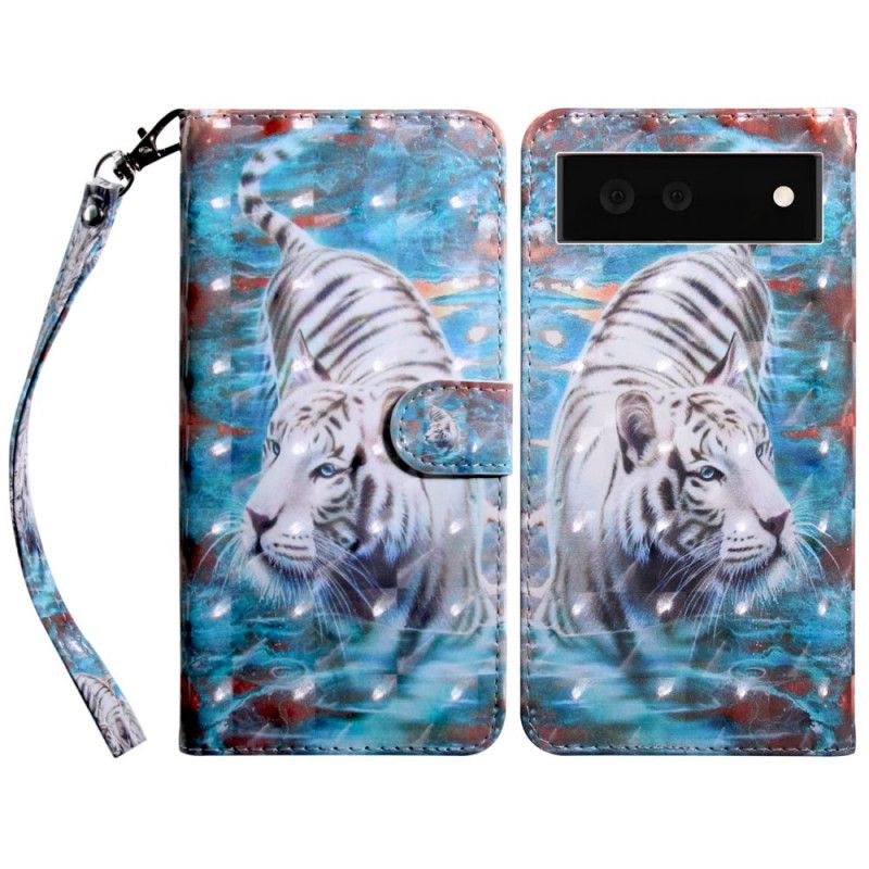 Flip Cover Google Pixel 6 Tiger I Vand