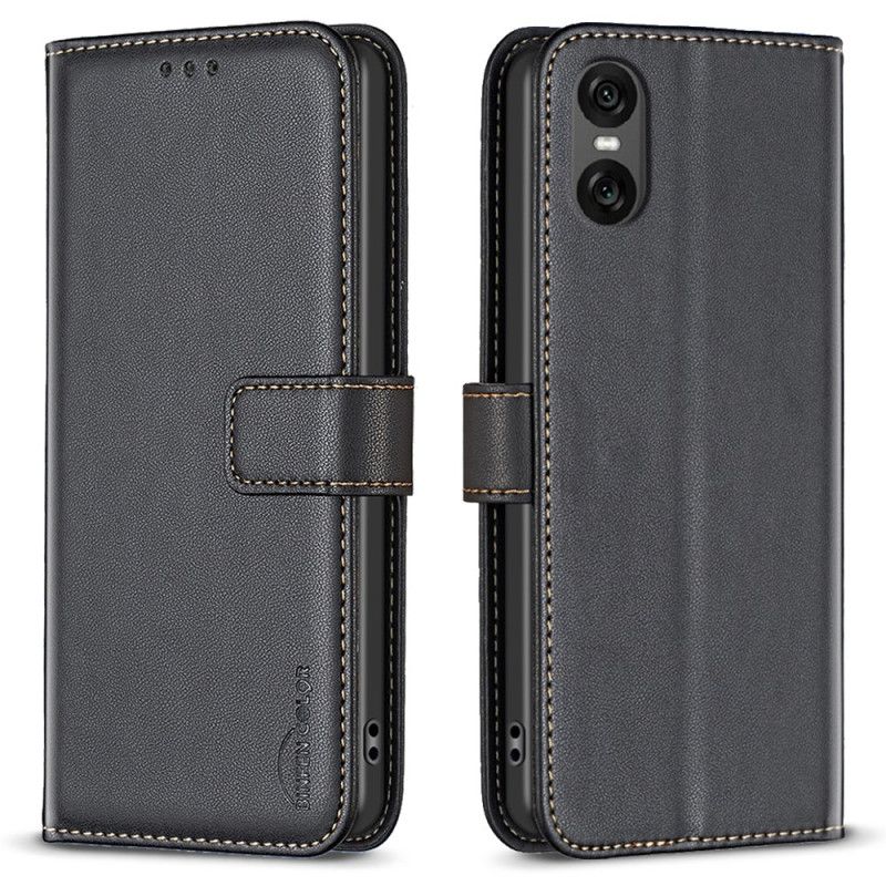 Læder Cover Sony Xperia 10 Vi Telefon Etui Binfen Farve